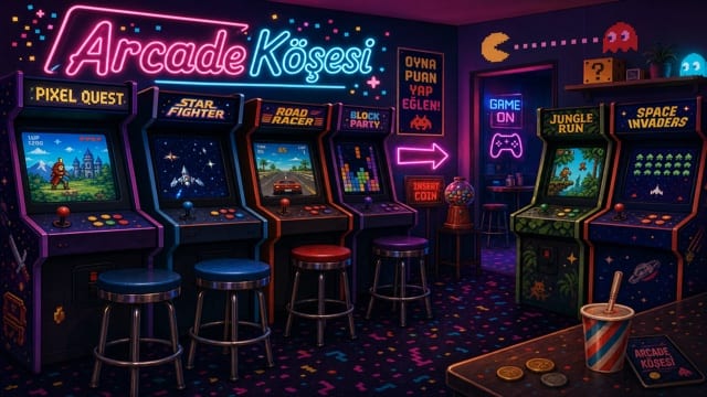 Slotime arcade köşesi görseli